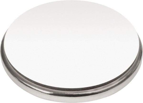 Mag-Mate - 1-1/2" Diam x 1/8" High Neodymium Rare Earth Magnet - 77 Lb Max Capacity, 180°F Max, Nickel Plated - Apex Tool & Supply