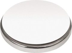 Mag-Mate - 1" Diam x 1/8" High Neodymium Rare Earth Magnet - 37.3 Lb Max Capacity, 180°F Max, Nickel Plated - Apex Tool & Supply