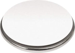 Mag-Mate - 1" Diam x 1/16" High Neodymium Rare Earth Magnet - 16.5 Lb Max Capacity, 180°F Max, Nickel Plated - Apex Tool & Supply