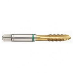 M2x0.40 6H 3-Flute Cobalt Green Ring Spiral Point Plug Tap-TiN - Apex Tool & Supply