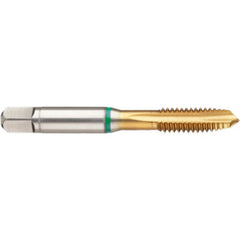 M3 × 0.5 3FL 6H Cobalt Spiral Point Plug Green Ring Tap-TiN - Apex Tool & Supply