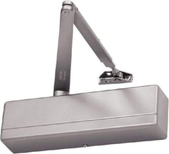 Sargent - Adjustable Solid Door Closer Manual Damper - Aluminum (Satin) Finish - Apex Tool & Supply