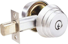 Arrow Lock - 1-3/8 to 1-3/4" Door Thickness, Satin Chrome Finish, Double Cylinder Deadbolt - Apex Tool & Supply