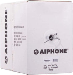 Aiphone - 22 AWG, 2 Wire, 1,000' OAL Shielded Automation & Communication Cable - PVC Insulation, 0.0253" OD - Apex Tool & Supply
