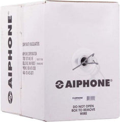 Aiphone - 20 AWG, 2 Wire, 1,000' OAL Unshielded Automation & Communication Cable - Polyethylene Insulation, 0.032" OD - Apex Tool & Supply