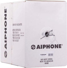 Aiphone - 22 AWG, 2 Wire, 500' OAL Shielded Automation & Communication Cable - PVC Insulation, 0.0253" OD - Apex Tool & Supply