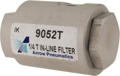 Made in USA - Filter Elements & Assemblies Filter Type: In-Line T Type Media Type: Sintered Bronze - Apex Tool & Supply