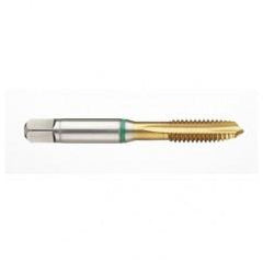 41168 2B -Flute Cobalt Green Ring Spiral Point Plug Tap-TiN - Apex Tool & Supply