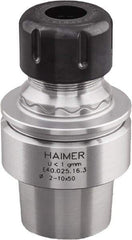 HAIMER - 1/8" to 5/8" Capacity, 3.15" Projection, HSK40E Hollow Taper, ER25 Collet Chuck - 0.0001" TIR, Through-Spindle & DIN Flange Coolant - Exact Industrial Supply