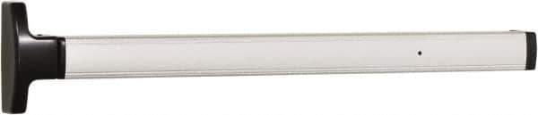 Falcon - 2' 6" to 3' 4-1/2" Door Width Concealed Vertical Rod Push Bar - Anodized Aluminum Finish - Apex Tool & Supply
