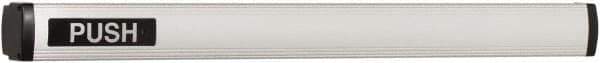 Falcon - 2' 1-3/4" to 3' 4-1/2" Door Width Concealed Vertical Rod Push Bar - Anodized Aluminum Finish - Apex Tool & Supply