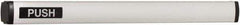 Falcon - 2' 1-3/4" to 3' 4-1/2" Door Width Concealed Vertical Rod Push Bar - Anodized Aluminum Finish - Apex Tool & Supply