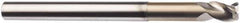 SGS - 3/4", 1" LOC, 3/4" Shank Diam, 6" OAL, 3 Flute, Solid Carbide Square End Mill - Single End, TiB2 Finish, Spiral Flute, 38° Helix, Centercutting, Right Hand Cut, Right Hand Flute, Series 43 - Apex Tool & Supply