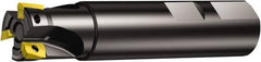 Sandvik Coromant - 3/4" Cut Diam, 10.0076mm Max Depth of Cut, 3/4" Shank Diam, 85.115mm OAL, Indexable Square Shoulder Ramping End Mill - R390-11.. Inserts, Weldon Shank, 90° Lead Angle, Through Coolant, Series CoroMill 390 - Apex Tool & Supply