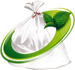 Mint-X - 1.7 mil Thick, Rodent Repellent Trash Bags - Linear Low-Density Polyethylene (LLDPE), Flat Pack Dispenser, 33" Wide x 46" High, Clear - Apex Tool & Supply