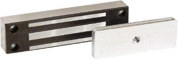 Securitron - 200 Lb Avg Magnetic Pull Electromagnetic Lock - 4.6" Long x 1.14" High x 3/4" Deep, 24 VDC - Apex Tool & Supply