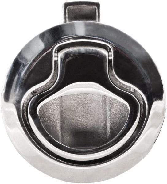Value Collection - 1.96" Long x 0.88" Wide x 2.82" High, Flush Pull Latch - 316 Stainless Steel, with Electropolished Finish - Apex Tool & Supply