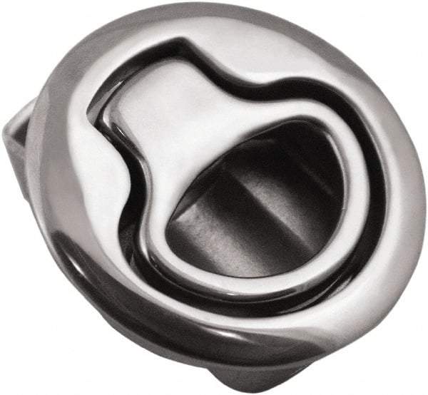 Value Collection - 1.96" Long x 0.88" Wide x 2.82" High, Flush Pull Latch - 316 Stainless Steel, with Electropolished Finish - Apex Tool & Supply
