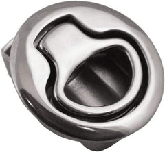 Value Collection - 1.96" Long x 0.88" Wide x 2.82" High, Flush Pull Latch - 316 Stainless Steel, with Electropolished Finish - Apex Tool & Supply
