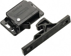 Made in USA - 2.83" Long x 0.67" Wide x 1.05" High, Grabber Catch Latch - Plastic, with Black Finish - Apex Tool & Supply