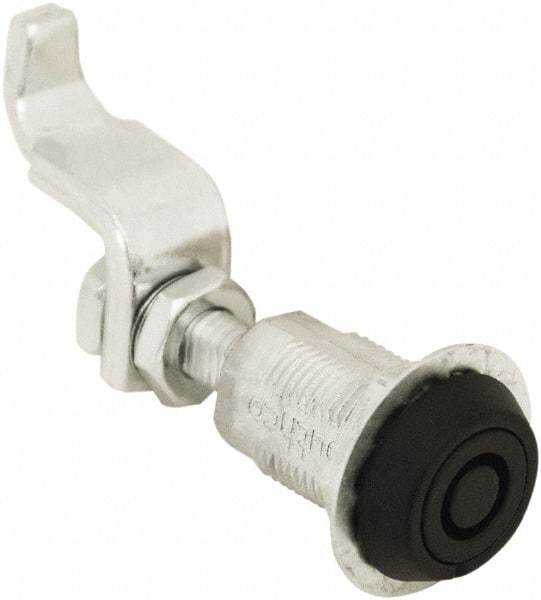 Made in USA - 3.52" Long x 0.88" Wide x 3-1/4" High, Compression Latch - Zinc Plated Steel, with Black Powder Coat Finish - Apex Tool & Supply