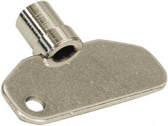 Made in USA - 1.97" Long x 0.45" Wide x 1.55" High, Key Latch - Zinc Plated Steel, with Steel Finish - Apex Tool & Supply
