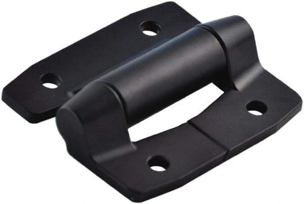 Value Collection - 2-3/4" Long x 3.16" Wide, Heavy Duty Hinge - Aluminum, Black Powder Coat Finish - Apex Tool & Supply