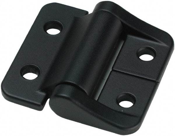 Value Collection - 1.58" Long x 1-1/2" Wide, Aluminum Door Hinge - Aluminum, Black Finish - Apex Tool & Supply