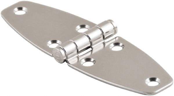 Made in USA - 4.02" Long x 4.65" Wide, Cabinet Hinge - 316 Stainless Steel, High Gloss Finish - Apex Tool & Supply