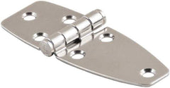 Made in USA - 3.22" Long x 3.86" Wide, Cabinet Hinge - 316 Stainless Steel, High Gloss Finish - Apex Tool & Supply