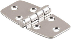 Made in USA - 2.44" Long x 3.07" Wide, Cabinet Hinge - 316 Stainless Steel, High Gloss Finish - Apex Tool & Supply
