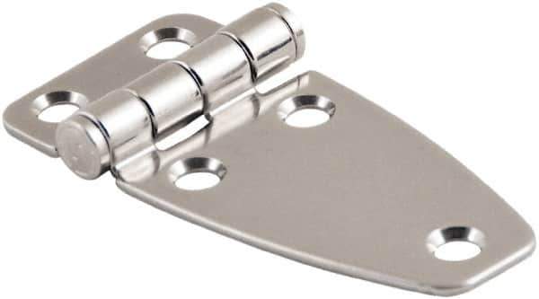 Made in USA - 2.52" Long x 3.07" Wide, Cabinet Hinge - 316 Stainless Steel, High Gloss Finish - Apex Tool & Supply
