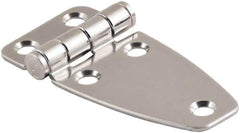 Made in USA - 2.52" Long x 3.07" Wide, Cabinet Hinge - 316 Stainless Steel, High Gloss Finish - Apex Tool & Supply