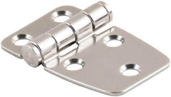 Made in USA - 1.73" Long x 2.28" Wide, Cabinet Hinge - 316 Stainless Steel, High Gloss Finish - Apex Tool & Supply