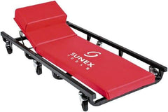 Sunex Tools - 250 Lb Capacity, 6 Wheel Creeper (with Adjustable Headrest) - Metal/Vinyl, 40" Long x 17" Overall Height x 4" Wide - Apex Tool & Supply