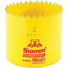 Starrett - 2" Diam, 1-5/8" Cutting Depth, Hole Saw - High Speed Steel Saw, Toothed Edge - Apex Tool & Supply