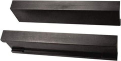 Jet Machining - 6" Wide x 1.72" High x 5/8" Thick, Flat/No Step Vise Jaw - Hard, Alloy Steel, Moveable Jaw, Compatible with 6" Vises - Apex Tool & Supply