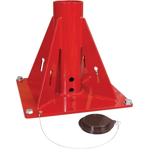 THERN - Davit Crane Bases Base Type: Pedestal Base Finish/Coating: Stainless Steel - Apex Tool & Supply