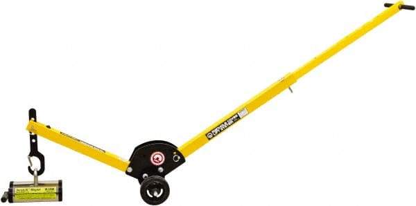 Mag-Mate - 400 Lb Load Capacity, Lift Magnet Dolly - 10" High x 41" Long x 13" Wide, 2 Poles - Apex Tool & Supply