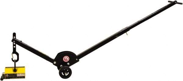 Mag-Mate - 400 Lb Load Capacity, Lift Magnet Dolly - 10" High x 41" Long x 13" Wide, 2 Poles - Apex Tool & Supply
