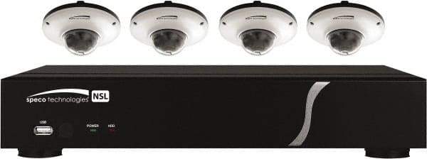 Speco - Security Camera Recorders Type: 8 Channel Plug & Play Network Video Recorder and IP Camera Kit Hard Drive Size: 2 TB - Apex Tool & Supply