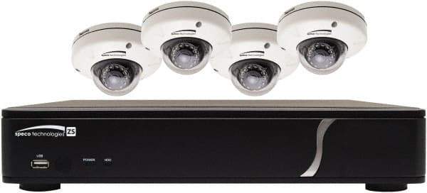 Speco - Security Camera Recorders Type: 4 Channel Plug & Play Network Video Recorder and IP Camera Kit Hard Drive Size: 1 TB - Apex Tool & Supply