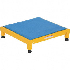 Vestil - 5" High x 24" Wide x 24" Deep, Yellow Step Stand - Steel, 500 Lb Capacity - Apex Tool & Supply
