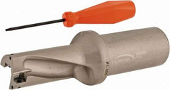 Hertel - 2" Max Drill Depth, 2xD, 1" Diam, Indexable Insert Drill - 2 Inserts, 1-1/4" Shank Diam, Straight Shank - Apex Tool & Supply