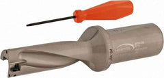 Hertel - 2-13/16" Max Drill Depth, 3xD, 15/16" Diam, Indexable Insert Drill - 2 Inserts, 1-1/4" Shank Diam, Straight Shank - Apex Tool & Supply