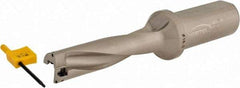 Hertel - 2.8346" Max Drill Depth, 4xD, 0.7087" Diam, Indexable Insert Drill - 2 Inserts, 63/64" Shank Diam, Straight Shank - Apex Tool & Supply