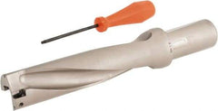 Hertel - 6-1/2" Max Drill Depth, 4xD, 1-5/8" Diam, Indexable Insert Drill - 2 Inserts, 1-1/2" Shank Diam, Straight Shank - Apex Tool & Supply
