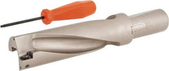Hertel - 5-5/8" Max Drill Depth, 3xD, 1-7/8" Diam, Indexable Insert Drill - 2 Inserts, 1-1/2" Shank Diam, Straight Shank - Apex Tool & Supply