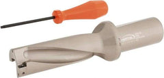 Hertel - 4-5/16" Max Drill Depth, 3xD, 1-7/16" Diam, Indexable Insert Drill - 2 Inserts, 1-1/2" Shank Diam, Straight Shank - Apex Tool & Supply