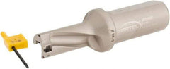 Hertel - 1-5/12" Max Drill Depth, 2xD, 0.7087" Diam, Indexable Insert Drill - 2 Inserts, 63/64" Shank Diam, Straight Shank - Apex Tool & Supply